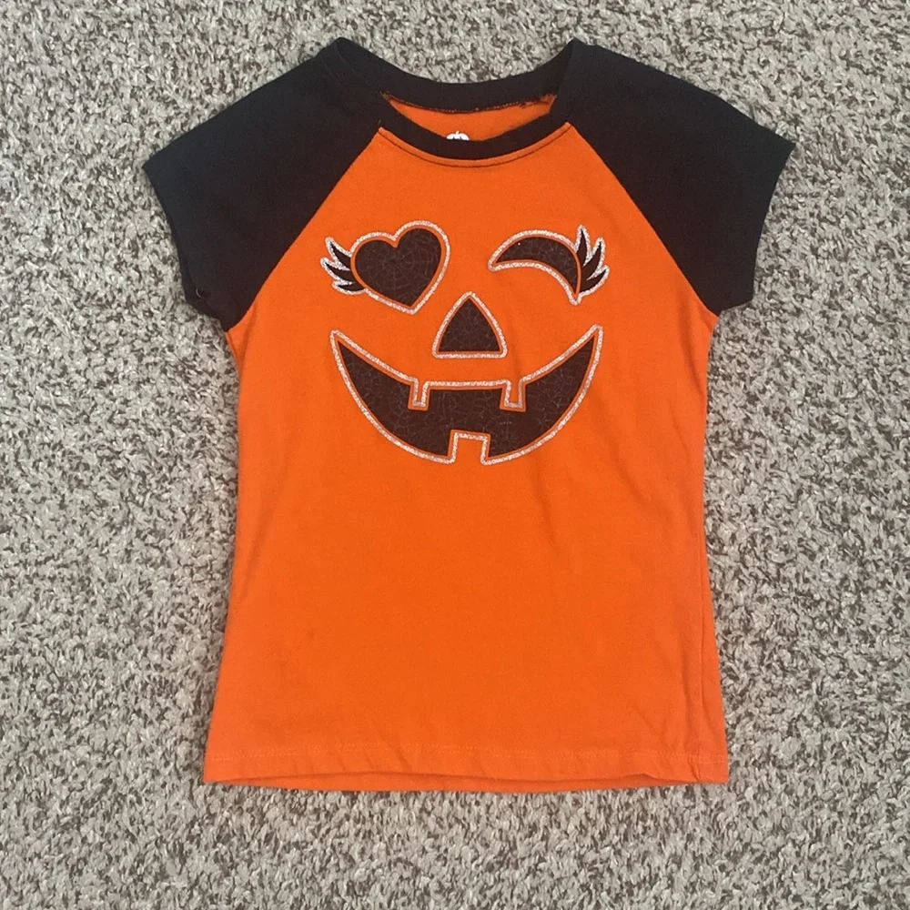 Kids Pumpkin and Batman/Batgirl Halloween Tops & Shorts Bundle